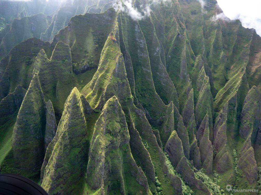 Cathédrales de la Nā Pali coast.