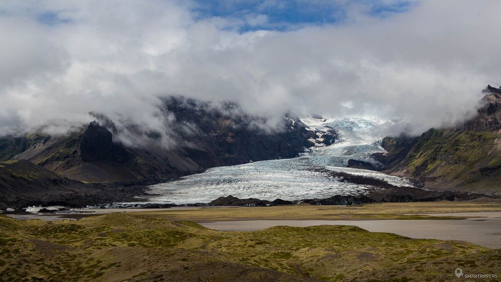 Panorama devant le Kviárjökull