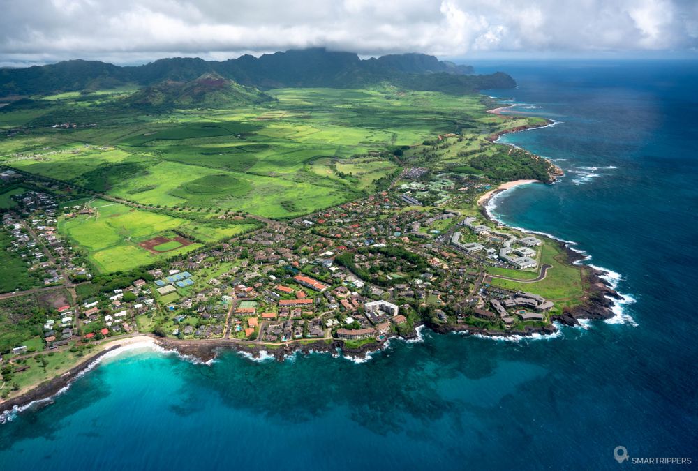 Survol de Poipu.