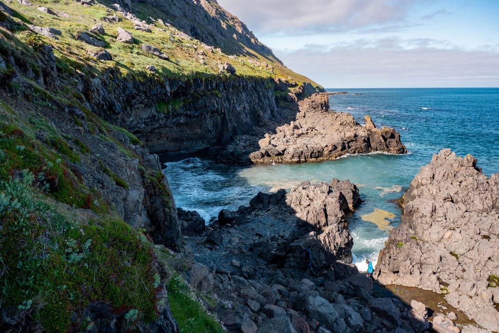 Arrivée près de Páskahellir.
