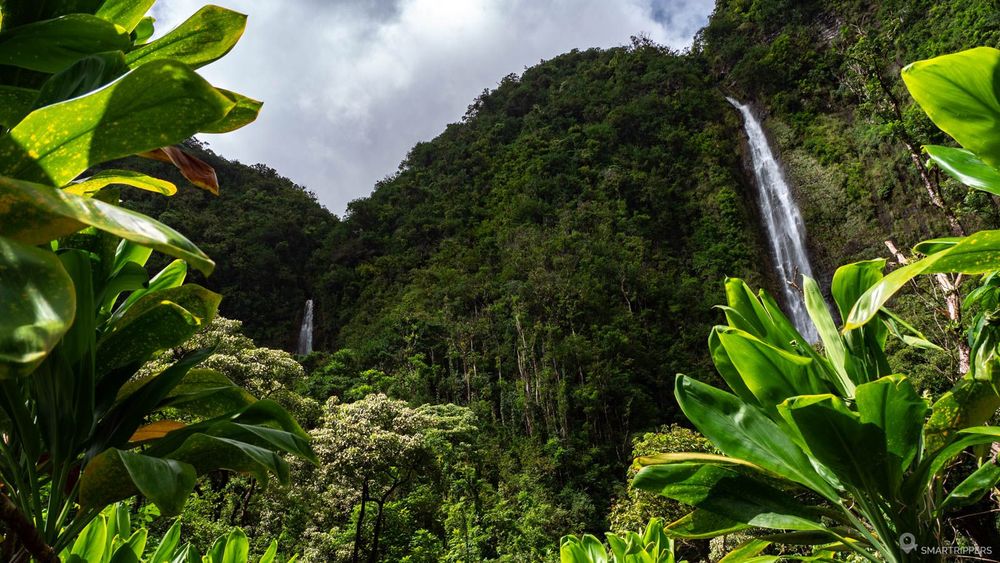 Les Waimoku falls au bout du Pīpīwai trail.
