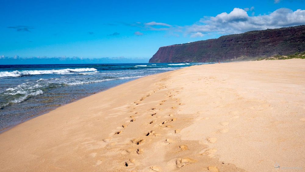 La plage de Polihale Beach