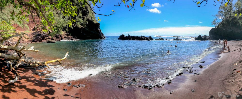 Panorama de Red Sand Beach