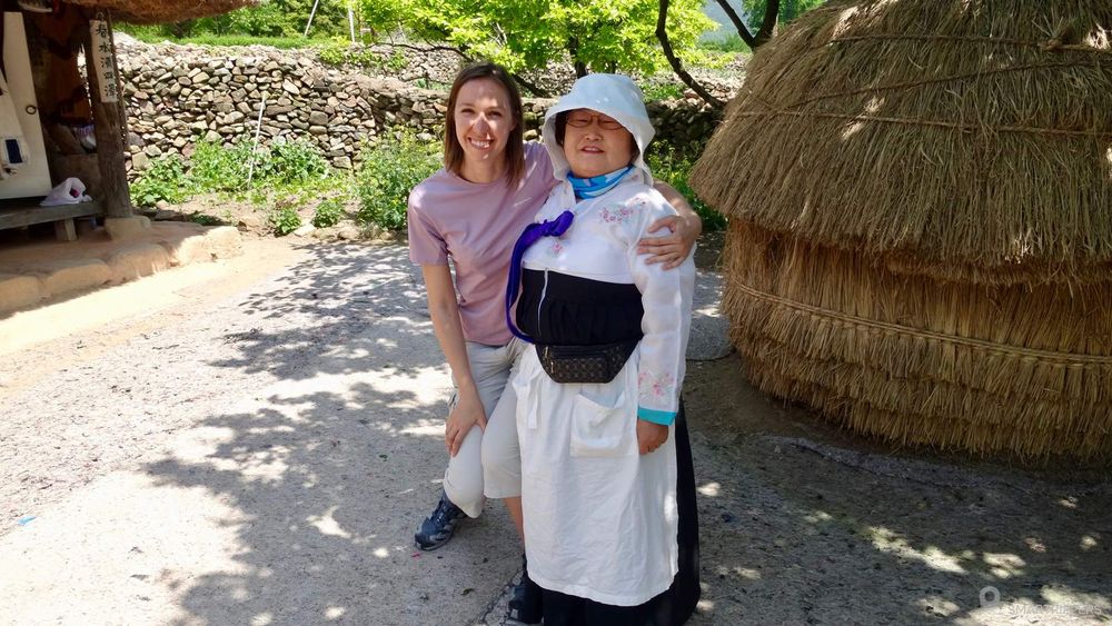 Une belle rencontre au village Folklorique de Naganeupseong.