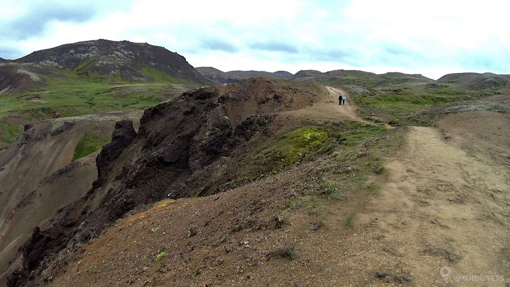 Au coeur de la vallée de Reykjadalur.
