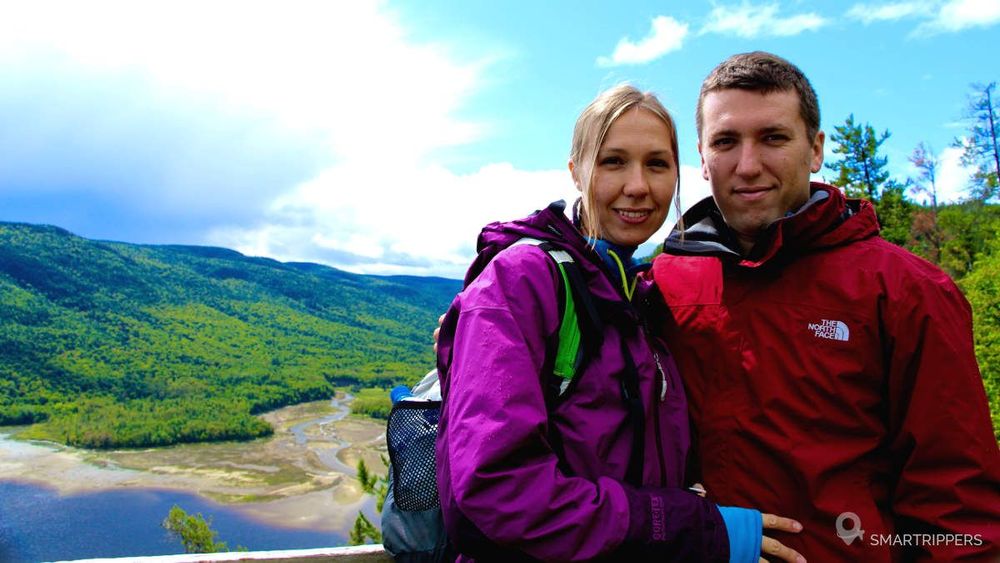 Merci à la ranger qui nous a pris en photo à la halte de Bellevue