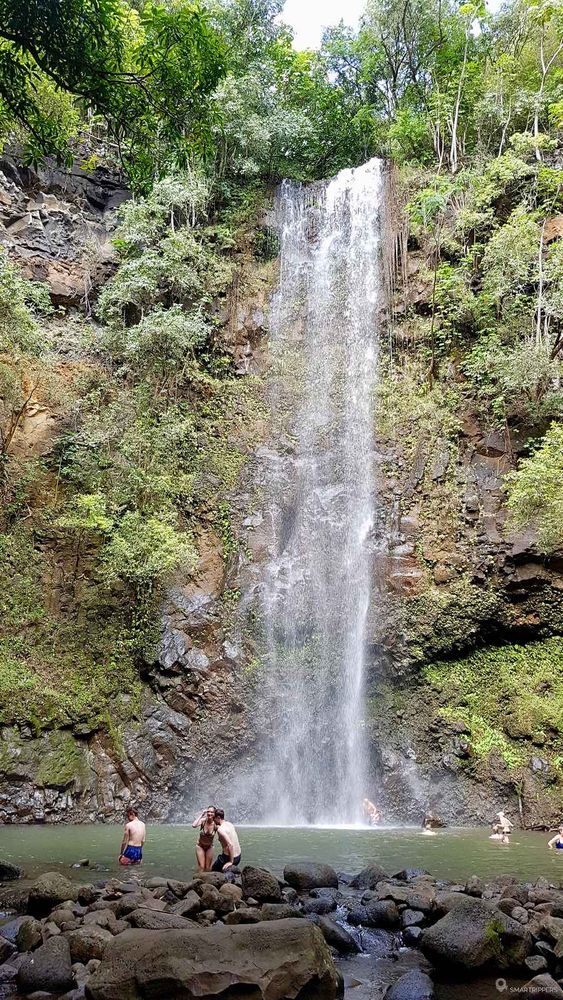 On arrive enfin à la cascade!
