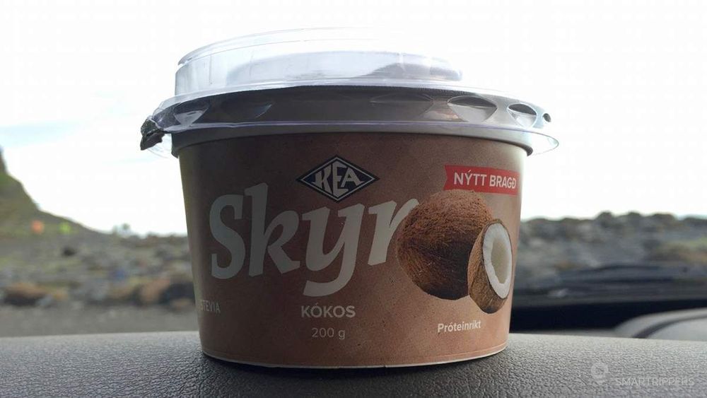 Le fameux Skyr, ici à la noix de coco