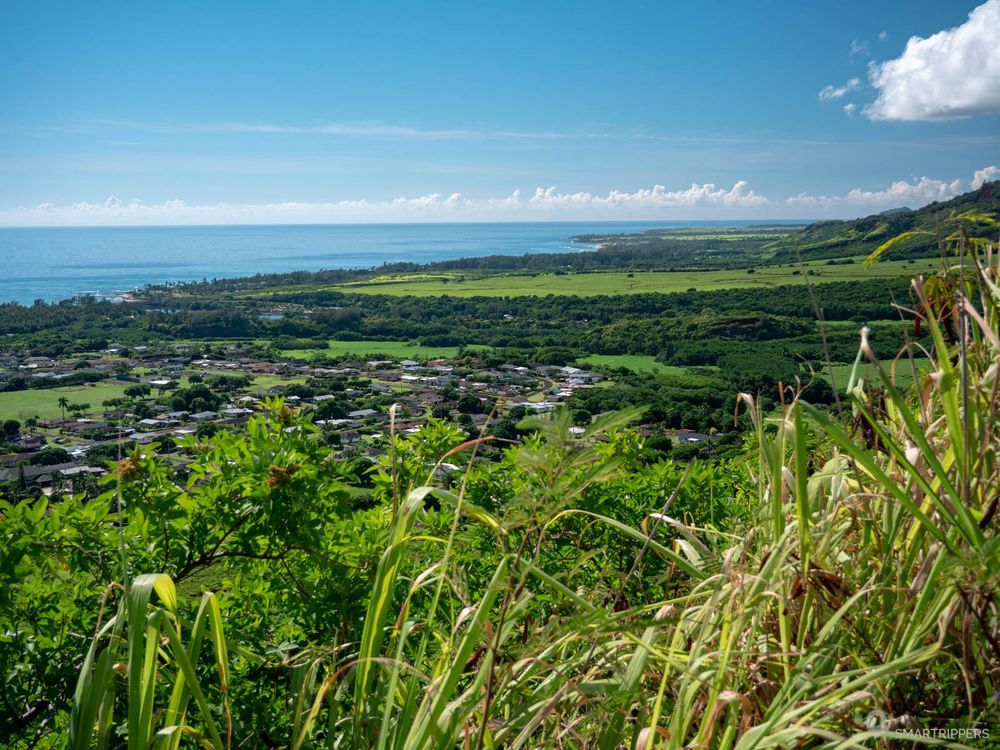 Panorama sur la zone sud de Kapaa.