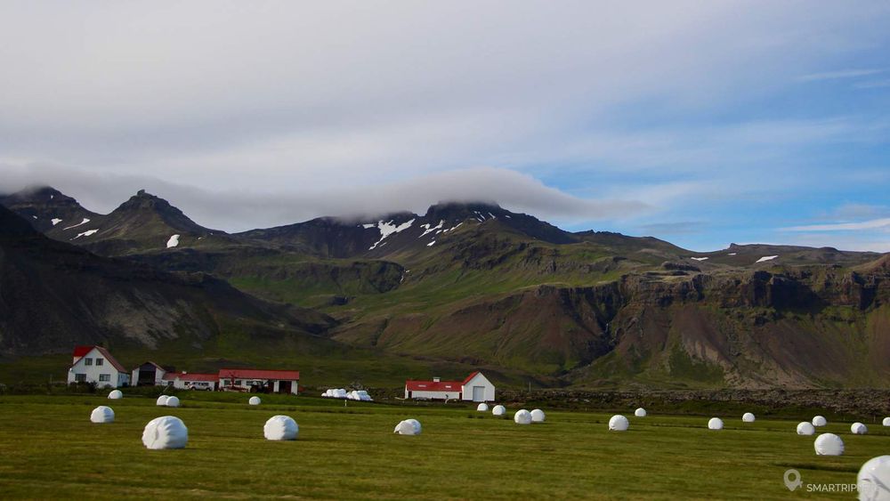 Paysage du sud-est de la péninsule de Snaefellsnes.