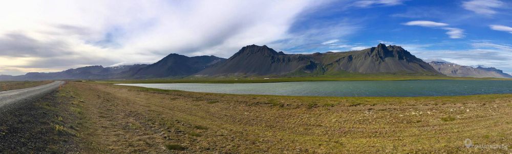 Panorama au sud-est de la péninsule de Snaefellsnes