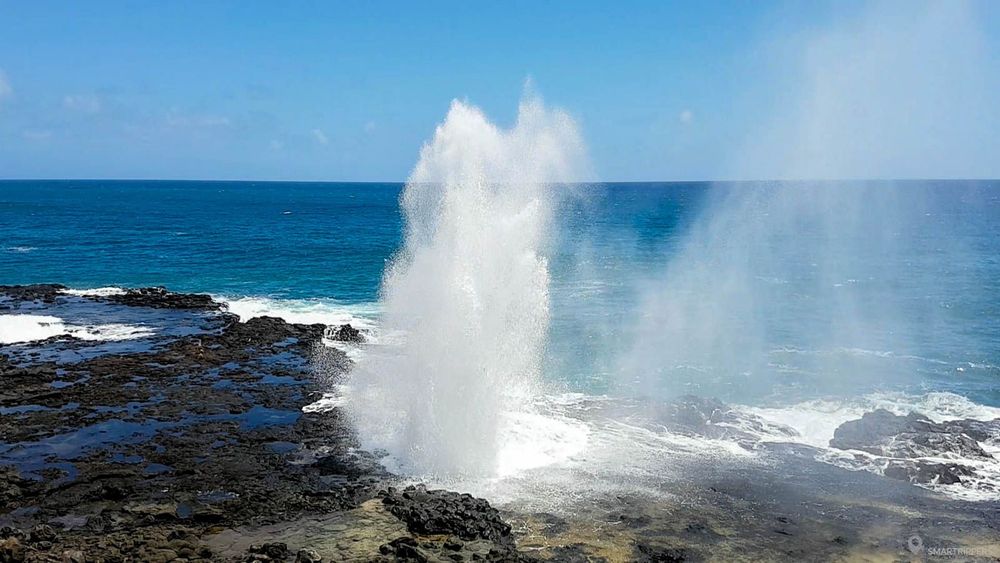 Le Spouting Horn en action, début avril.