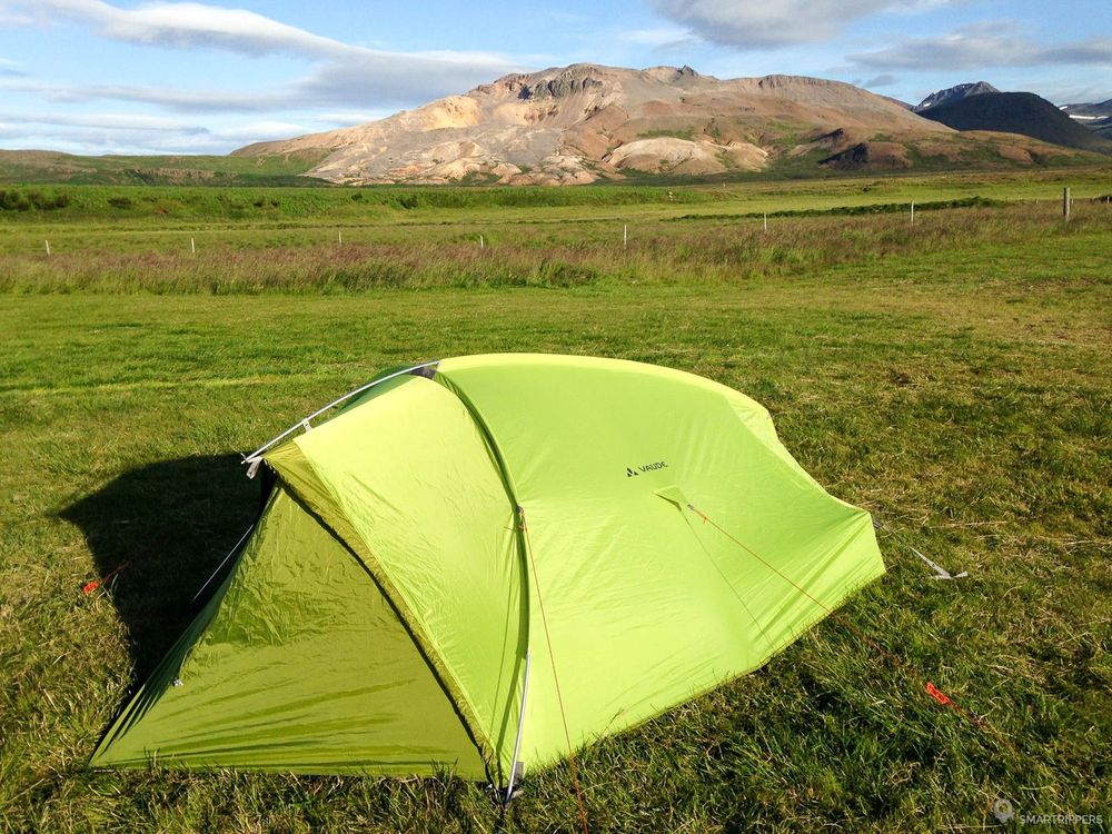 Notre tente Vaude Taurus 3p en Islande.
