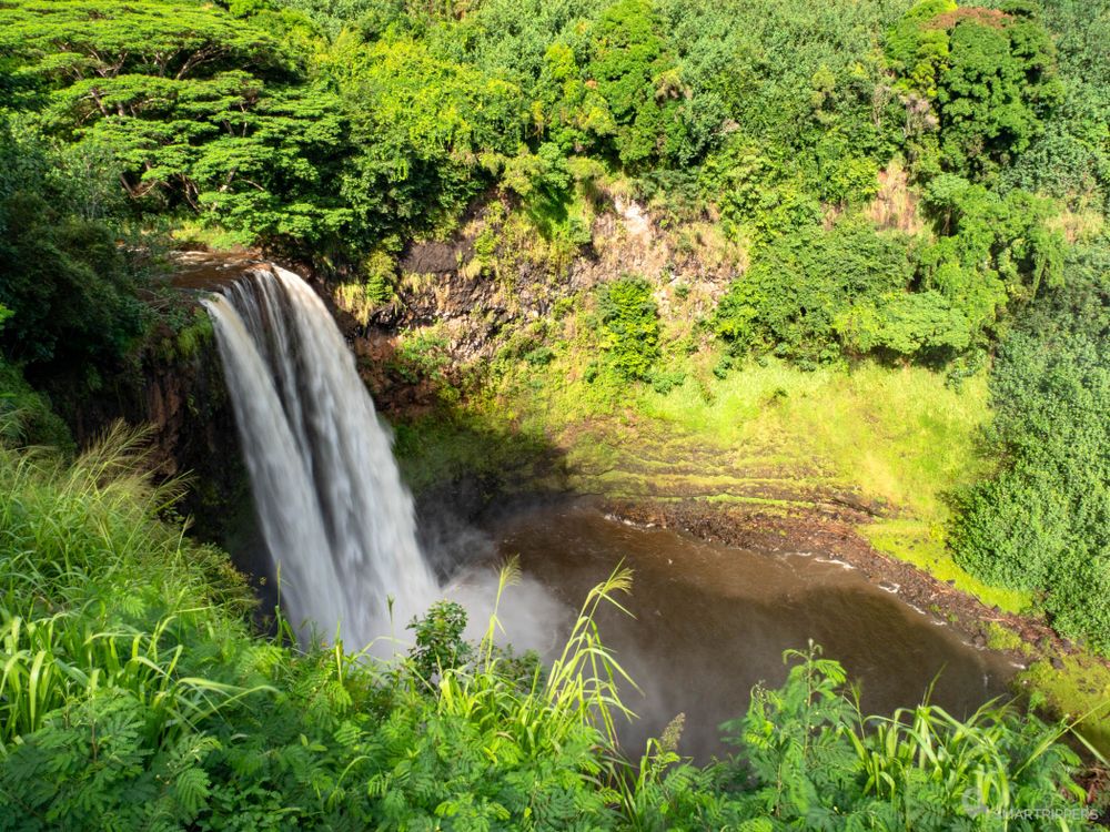 Les Wailua falls sont superbes! Par beau temps, il est possible de voir un arc en ciel le matin.